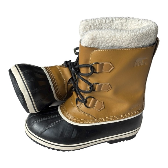 SOREL unisex kids Yoot Pac TP Winter Snow Boot in mesquite | big kid 5 (8-12 yr) - Picture 1 of 16